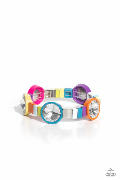 Paparazzi Bracelet - Multicolored Madness - Multi (March 2023 Life Of The Party)