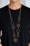 Paparazzi Necklaces - Backed Into A Corner - Gold