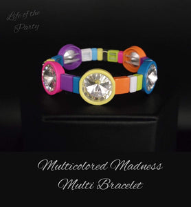 Paparazzi Bracelet - Multicolored Madness - Multi (March 2023 Life Of The Party)