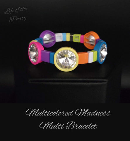 Paparazzi Bracelet - Multicolored Madness - Multi (March 2023 Life Of The Party)