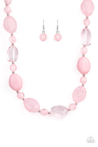 Paparazzi Necklaces -  Staycation Stunner - Pink