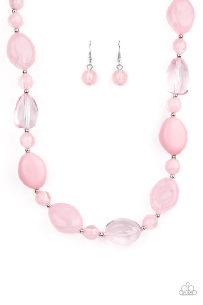 Paparazzi Necklaces -  Staycation Stunner - Pink