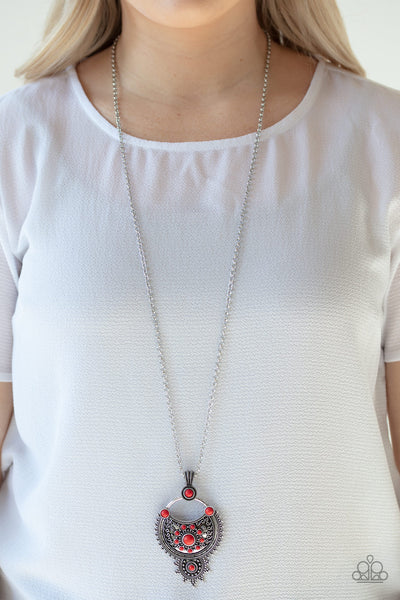 Paparazzi Necklaces - Solar Energy - Red