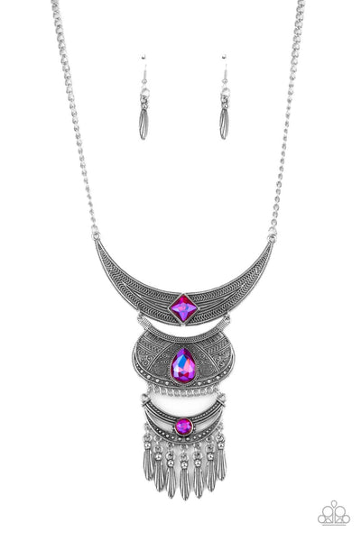 Paparazzi Necklaces - Lunar Enchantment - Pink