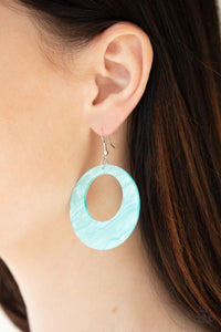 Paparazzi Earrings - Tropical Trailblazer - Blue - SHOPBLINGINGPRETTY