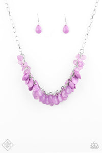 Paparazzi Necklace - Colorfully Clustered - Purple - SHOPBLINGINGPRETTY