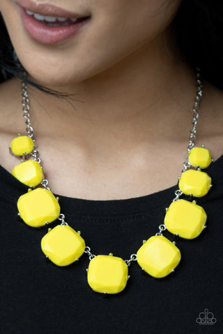 Paparazzi Necklace - Prismatic Prima Donna - Yellow