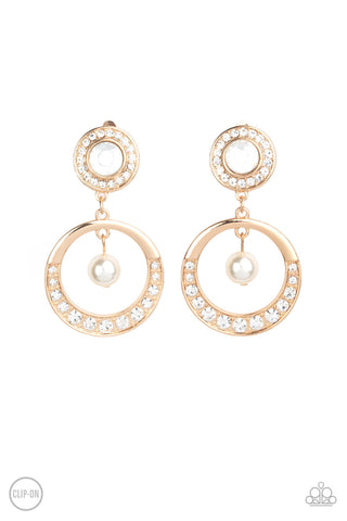 Paparazzi Earrings - Regal Revel - Gold