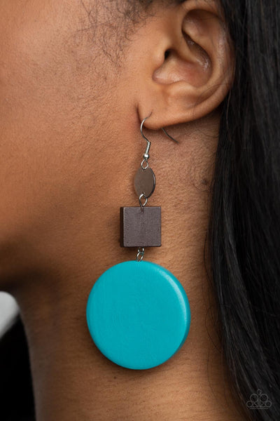 Paparazzi Earrings-  Modern Materials - Blue