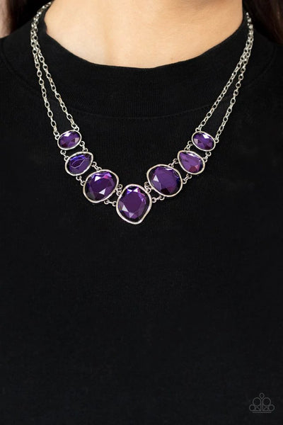 Paparazzi Necklaces - Absolutely Admiration - Purple