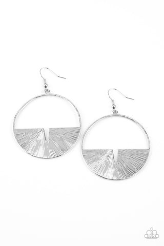 Paparazzi Earrings  -  Reimagined Refinement - Silver
