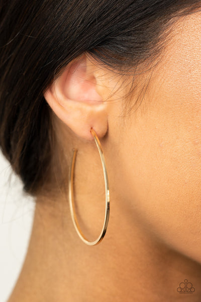 Paparazzi Earrings  - Cool Curves - Gold