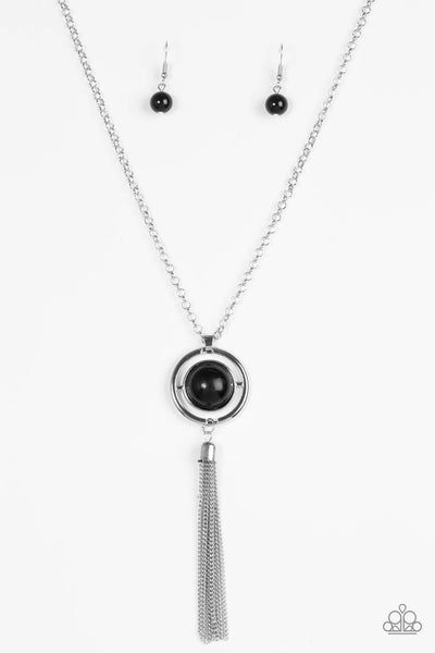 Paparazzi Necklaces - ALWAYS FRONT AND CENTER - Black