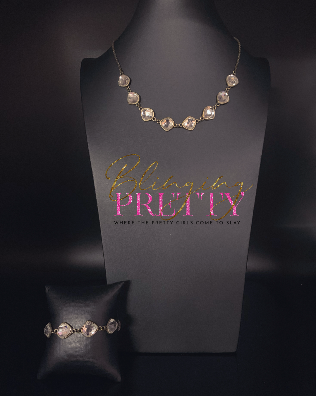 Paparazzi Necklace & Bracelet Set - The Imperfectionist Necklace & Perfect Imperfection Bracelet - Brass