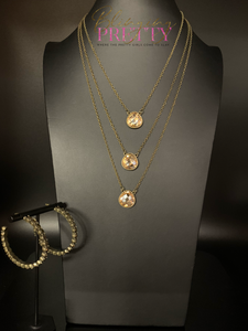 Paparazzi Necklace & Earrings Set - Brass