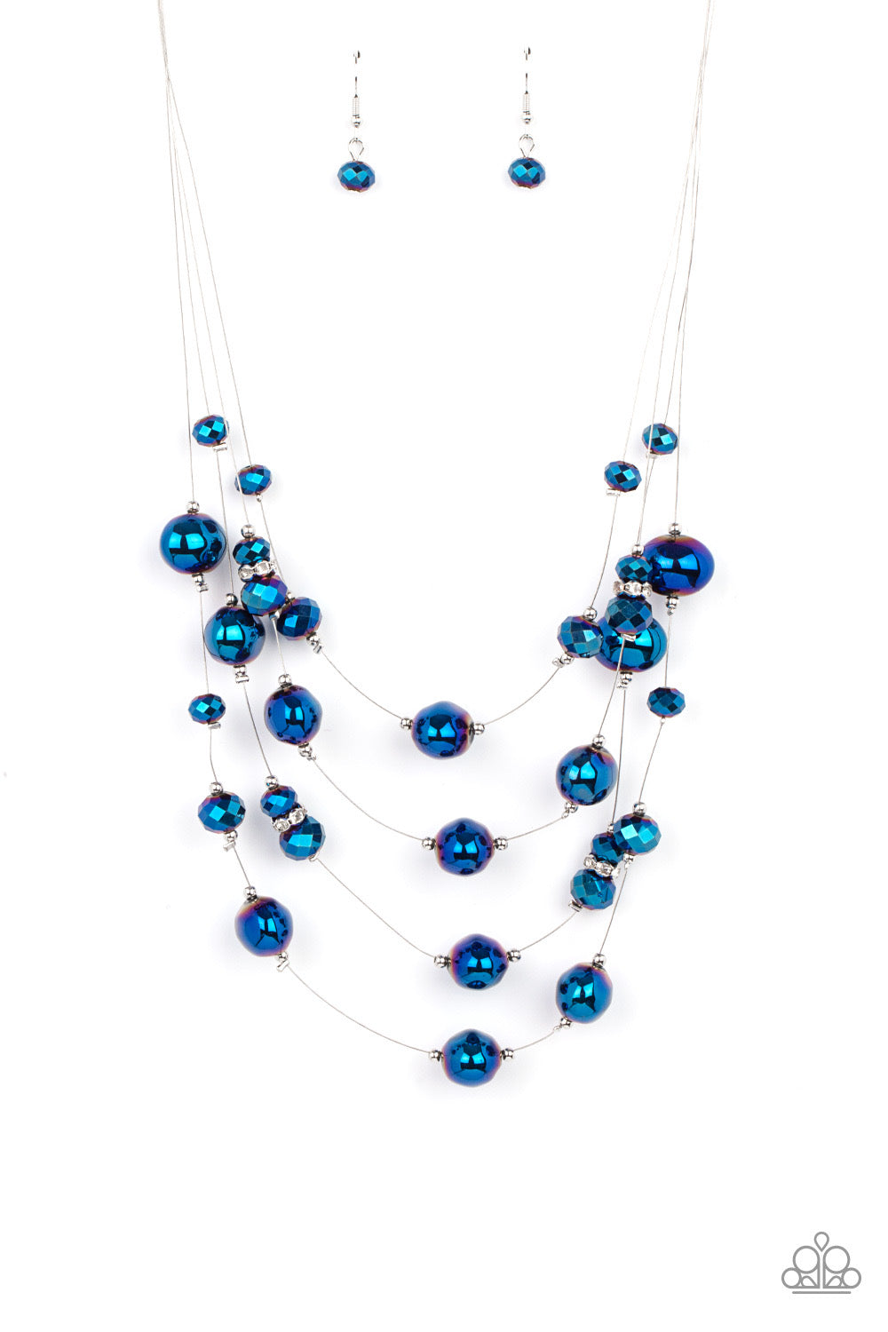 Paparazzi Necklace - Cosmic Real Estate - Blue