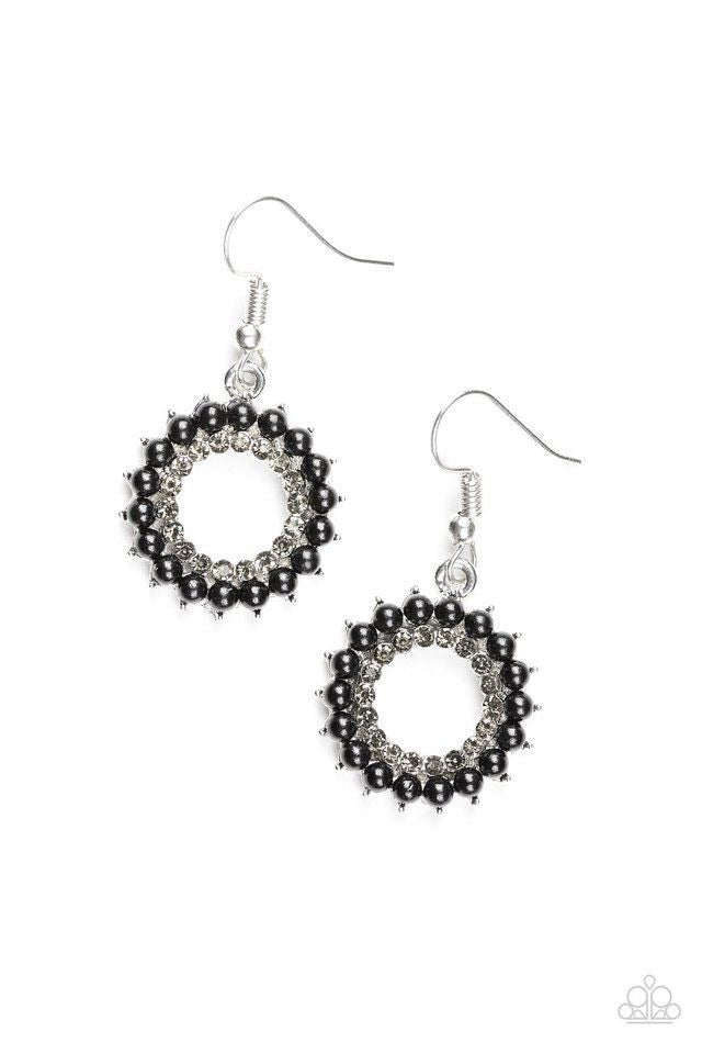 Paparazzi Earrings - Wreathed in Radiance - Black