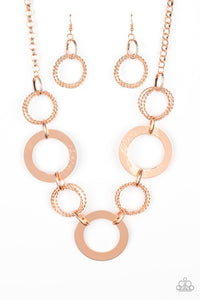 Paparazzi Necklaces - Ringed in Radiance - Copper