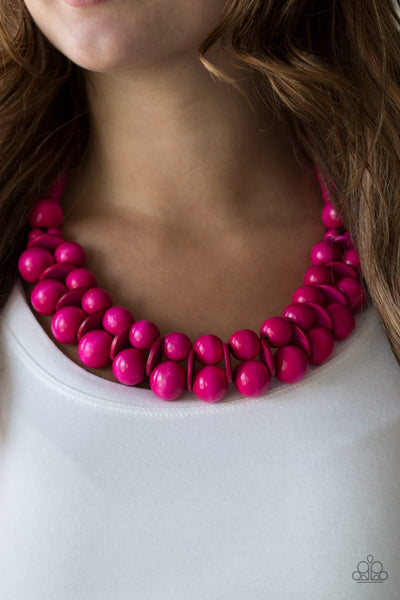 Paparazzi Necklace - Caribbean Cover Girl - Pink