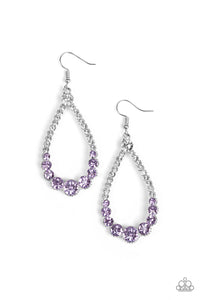 Paparazzi Earrings-  Token Twinkle - Purple - SHOPBLINGINGPRETTY