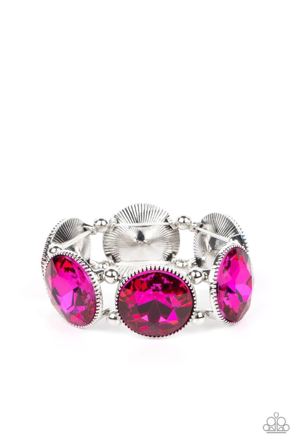 Paparazzi Bracelets - Powerhouse Hustle - Pink