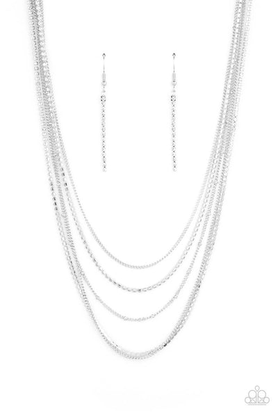 Paparazzi Necklaces - Dangerously Demure - White