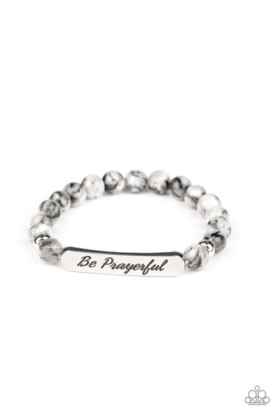 Paparazzi Bracelet - Be Prayerful- Black - SHOPBLINGINGPRETTY