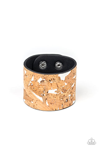 Paparazzi Bracelet - Cork Congo - White