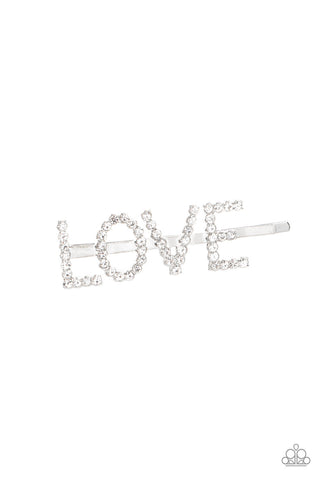 Paparazzi Hair Accessories - All You Need Is Love - White