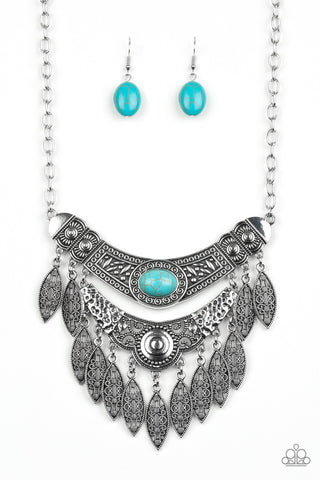 Paparazzi Necklace -  Island Queen - Blue - SHOPBLINGINGPRETTY